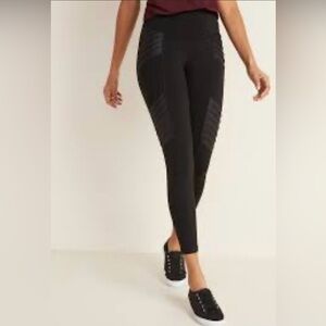 Old Navy High-Waisted Moto 7/8-Length Street Leggings